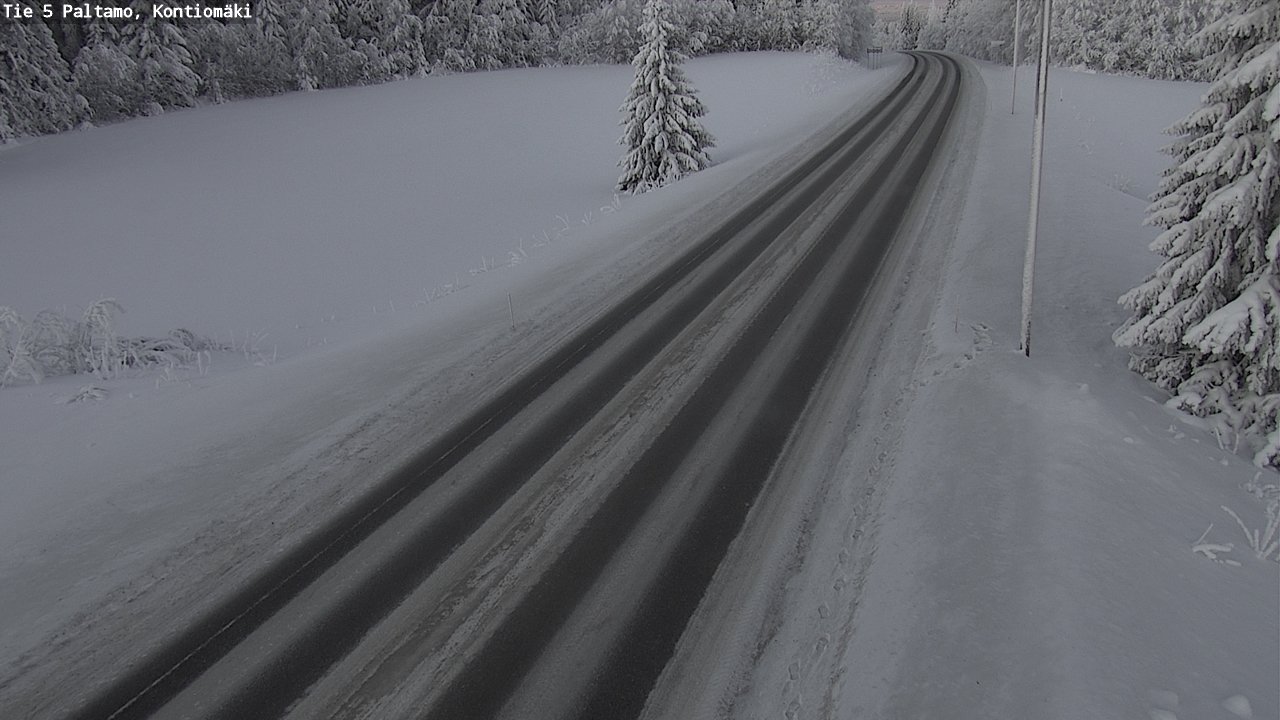 Weather Camera Image Väg 5 Paltamo, Kontiomäki, Paltamo, Kainuu
