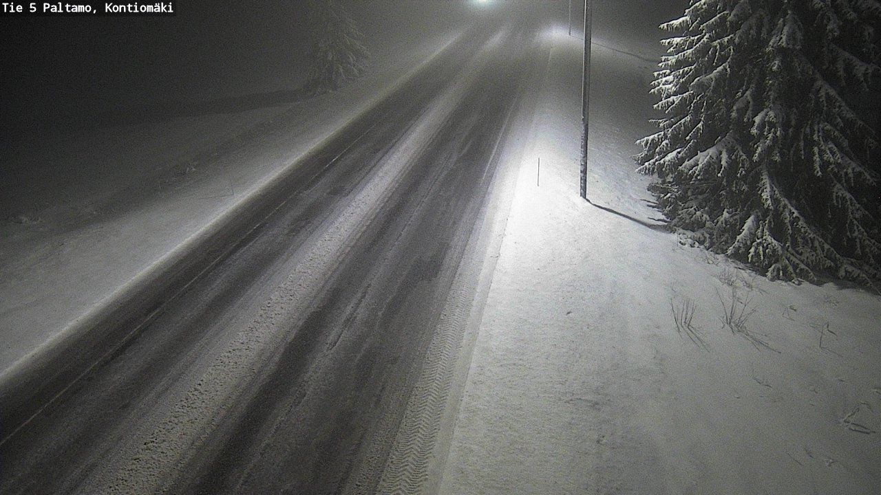 Weather Camera Image Road 5 Paltamo, Kontiomäki, Paltamo, Kainuu