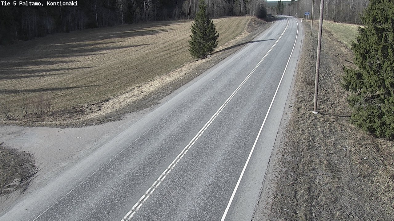 Weather Camera Image Road 5 Paltamo, Kontiomäki, Paltamo, Kainuu