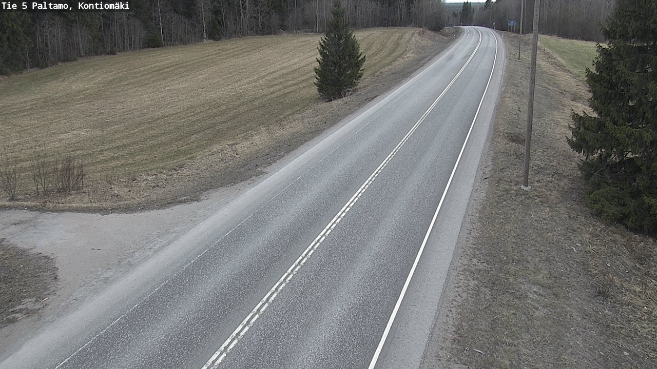Weather Camera Image Road 5 Paltamo, Kontiomäki, Paltamo, Kainuu