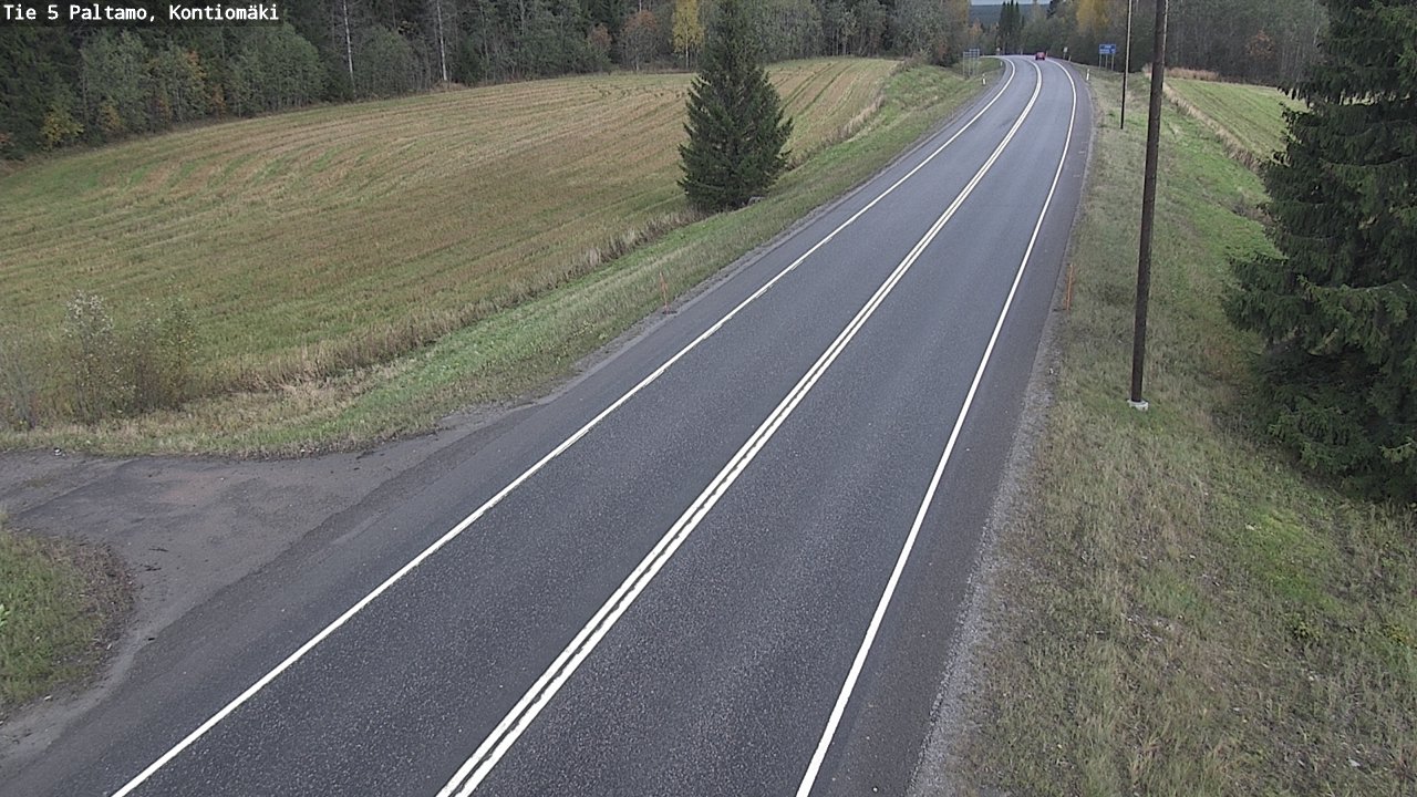 Weather Camera Image Road 5 Paltamo, Kontiomäki, Paltamo, Kainuu