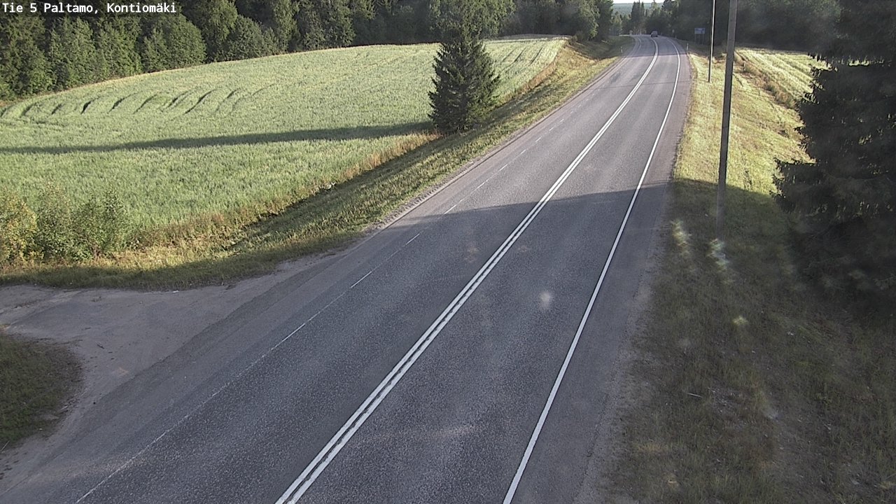 Weather Camera Image Road 5 Paltamo, Kontiomäki, Paltamo, Kainuu