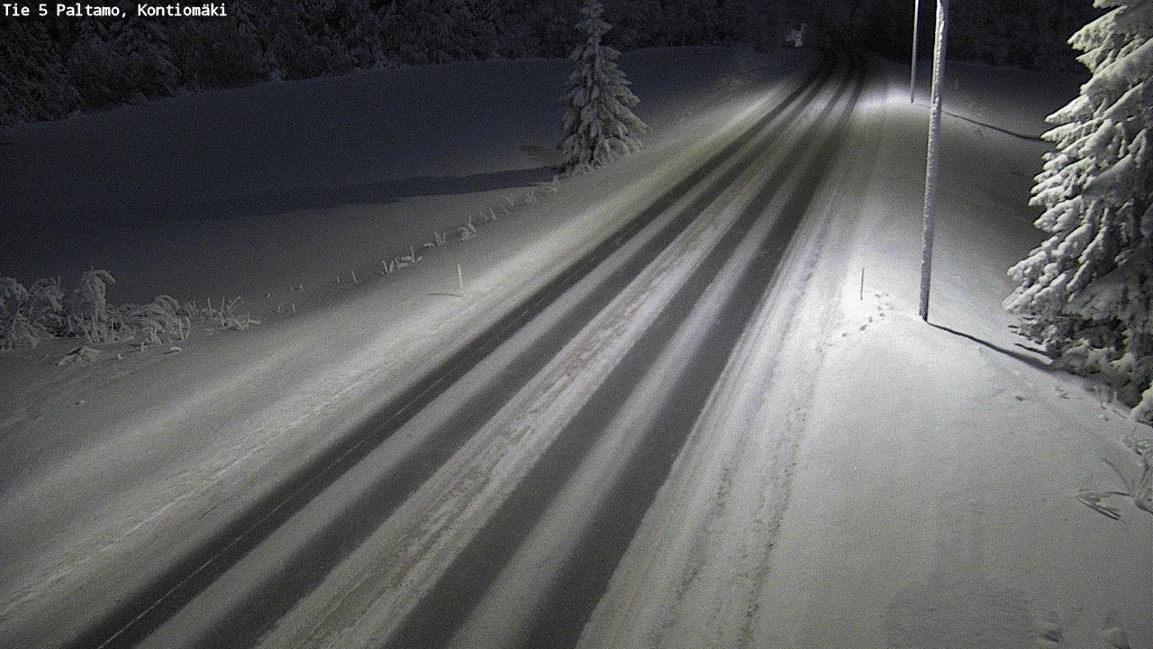 Weather Camera Image Väg 5 Paltamo, Kontiomäki, Paltamo, Kainuu