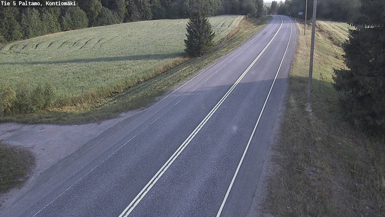 Weather Camera Image Road 5 Paltamo, Kontiomäki, Paltamo, Kainuu
