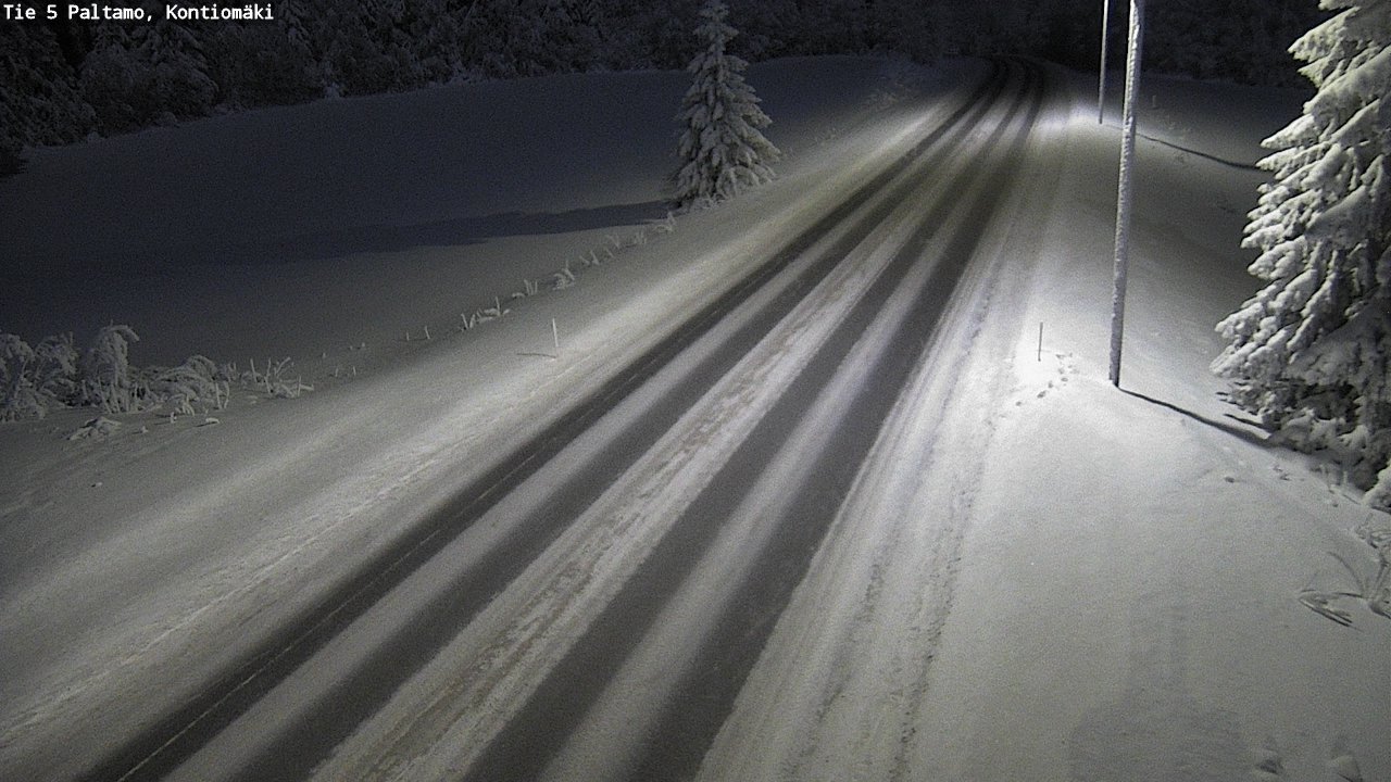 Weather Camera Image Väg 5 Paltamo, Kontiomäki, Paltamo, Kainuu