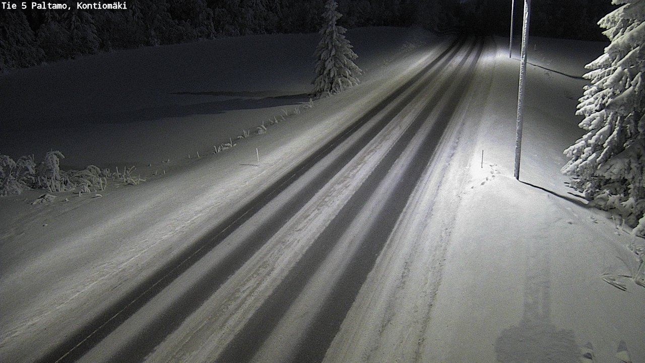 Weather Camera Image Väg 5 Paltamo, Kontiomäki, Paltamo, Kainuu