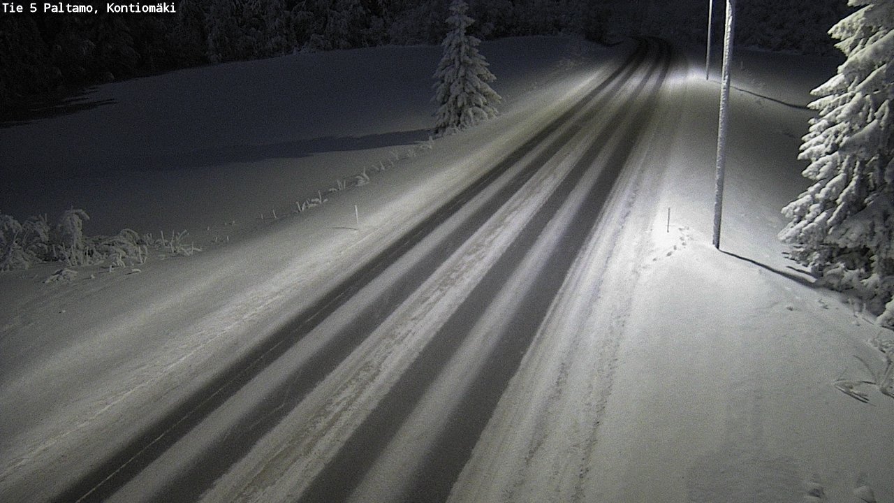 Weather Camera Image Väg 5 Paltamo, Kontiomäki, Paltamo, Kainuu