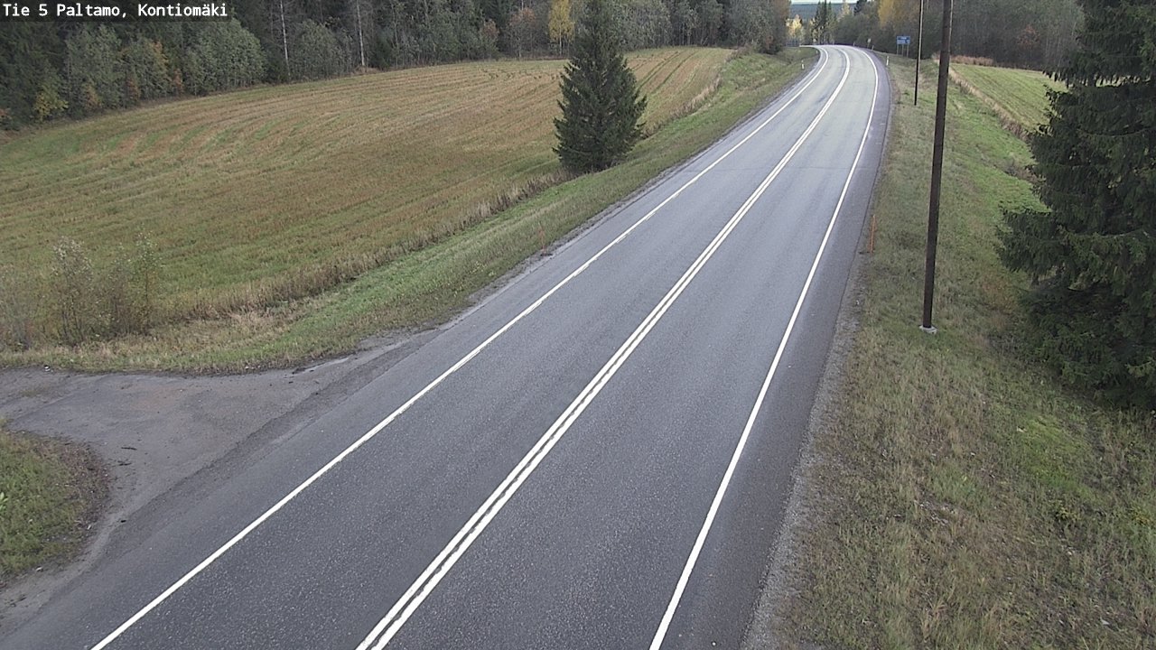 Weather Camera Image Road 5 Paltamo, Kontiomäki, Paltamo, Kainuu