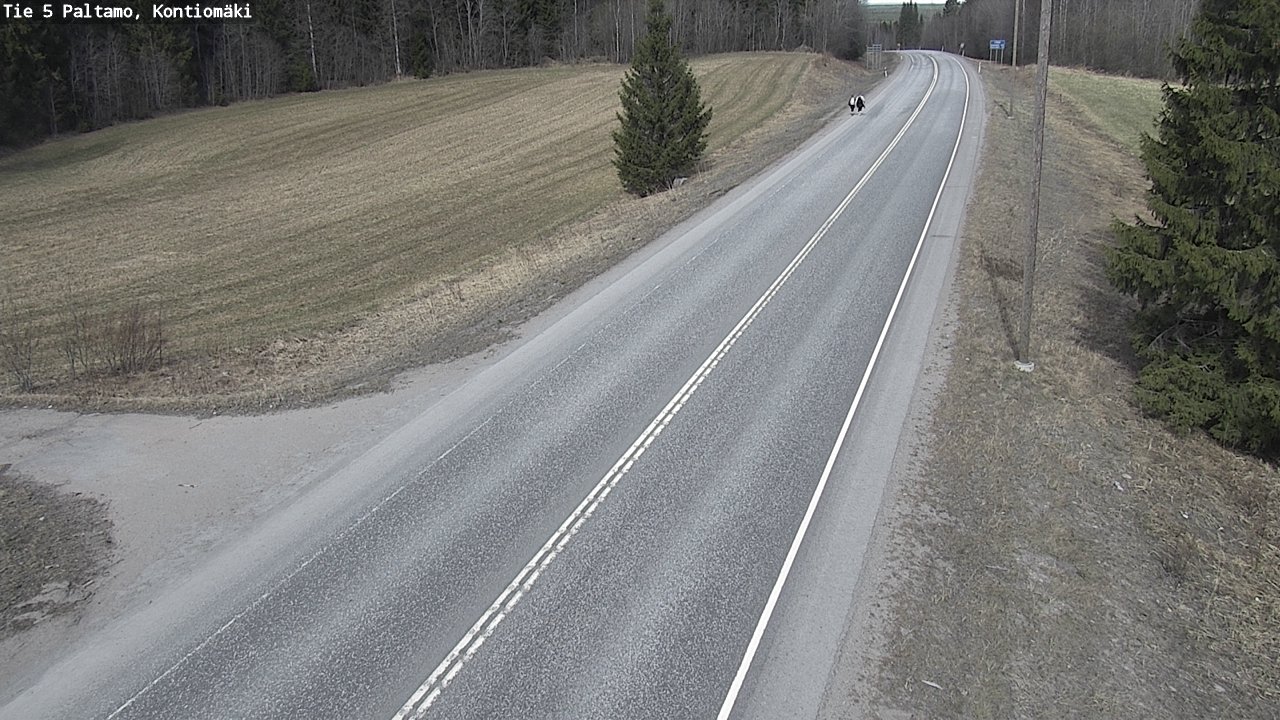 Weather Camera Image Väg 5 Paltamo, Kontiomäki, Paltamo, Kainuu