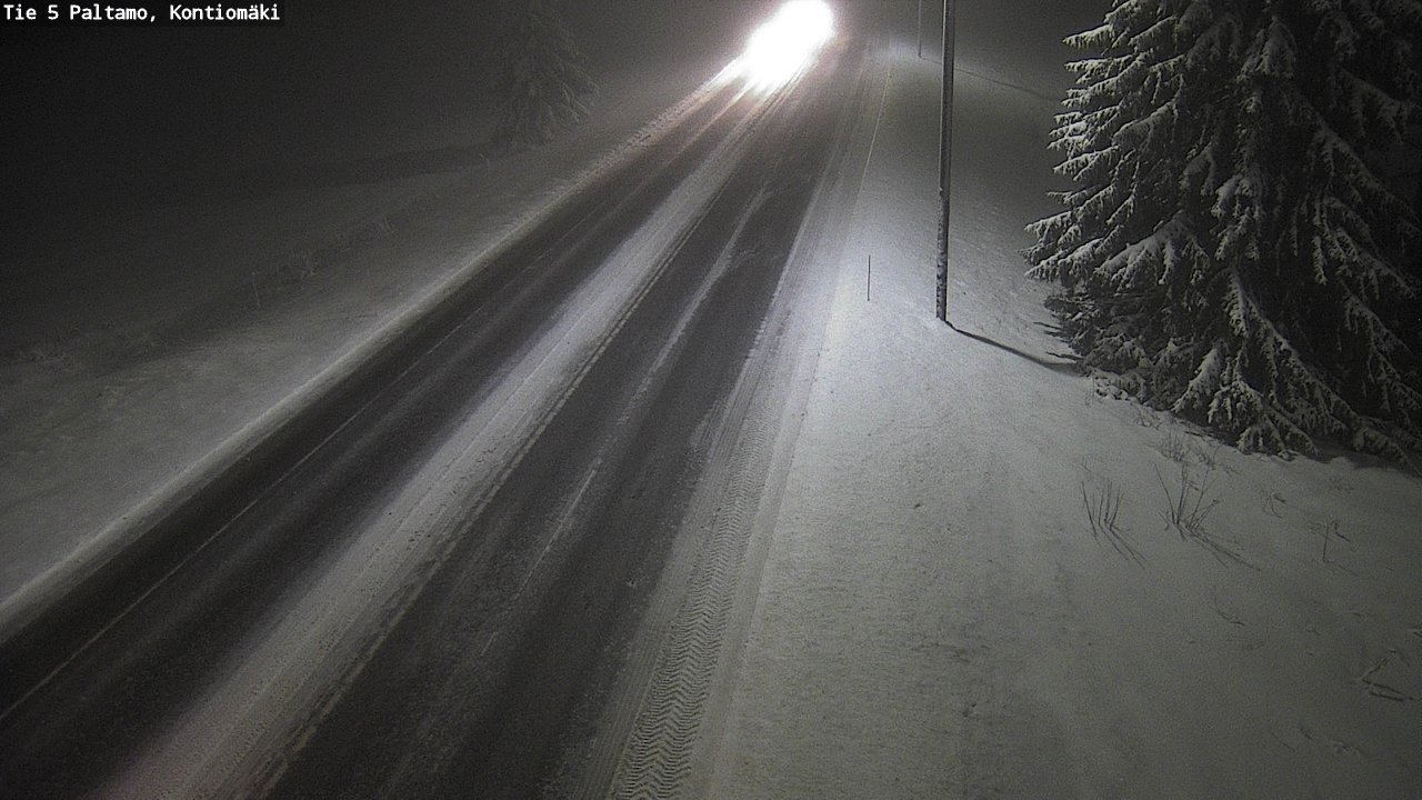 Weather Camera Image Road 5 Paltamo, Kontiomäki, Paltamo, Kainuu