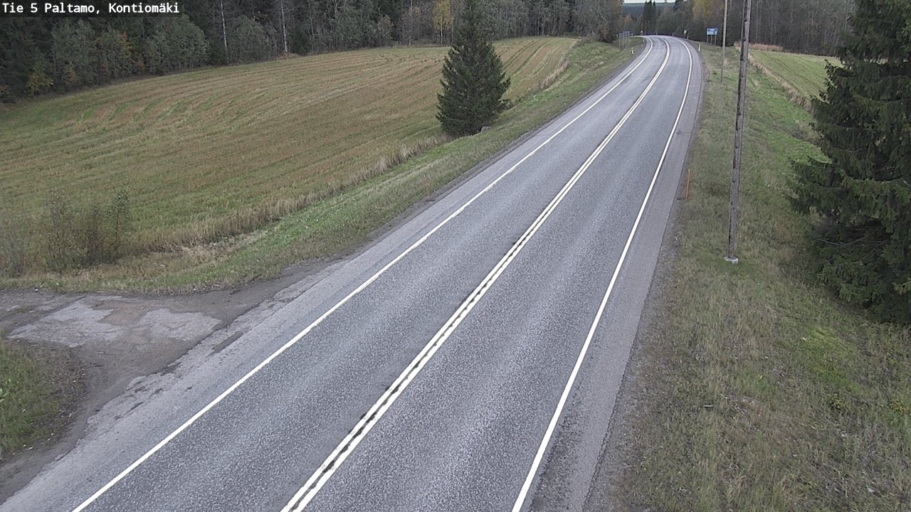 Weather Camera Image Road 5 Paltamo, Kontiomäki, Paltamo, Kainuu