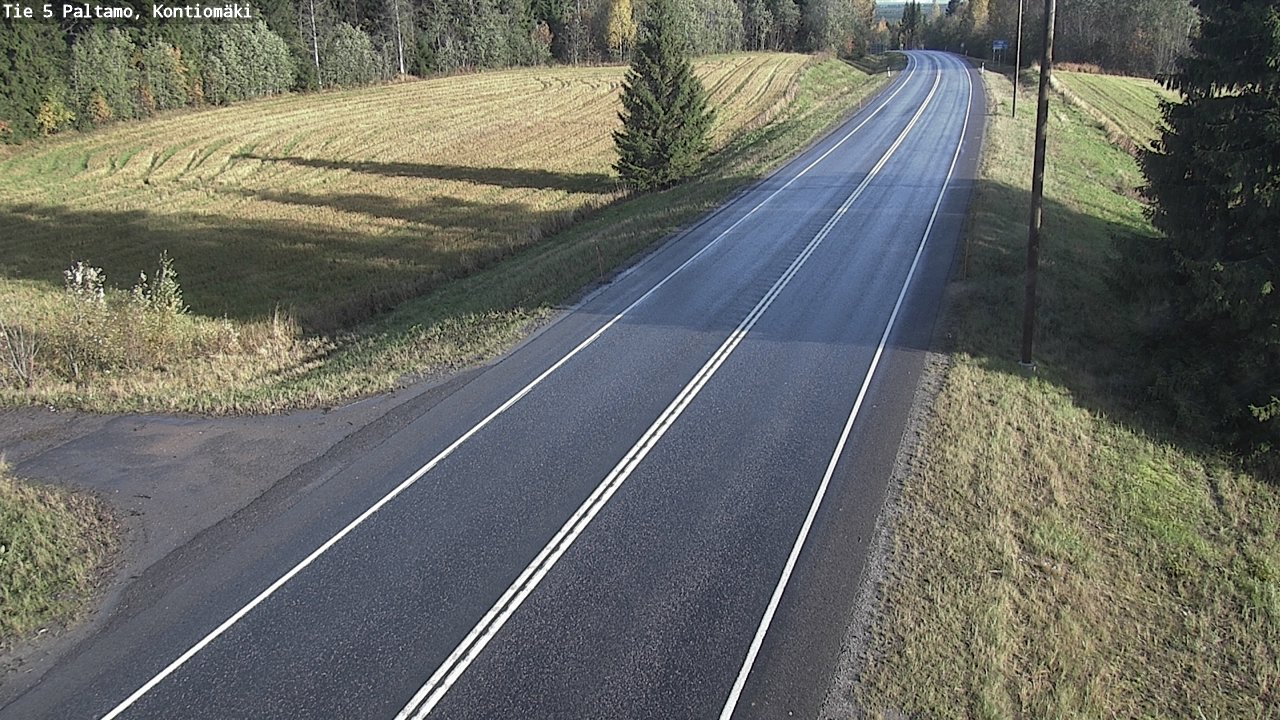 Weather Camera Image Road 5 Paltamo, Kontiomäki, Paltamo, Kainuu