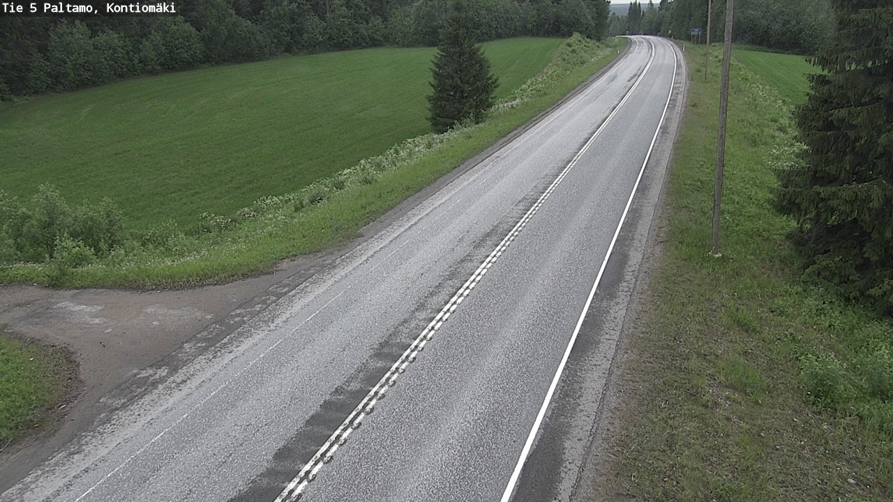 Weather Camera Image Road 5 Paltamo, Kontiomäki, Paltamo, Kainuu