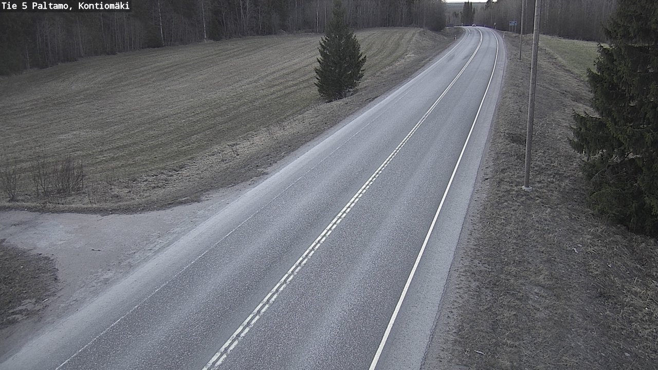 Weather Camera Image Road 5 Paltamo, Kontiomäki, Paltamo, Kainuu