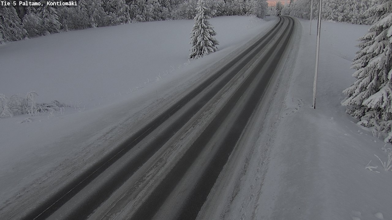 Weather Camera Image Väg 5 Paltamo, Kontiomäki, Paltamo, Kainuu