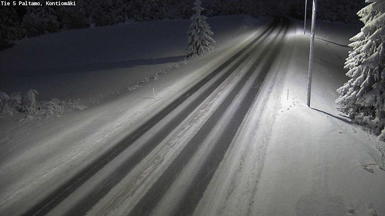 Weather Camera Image Väg 5 Paltamo, Kontiomäki, Paltamo, Kainuu