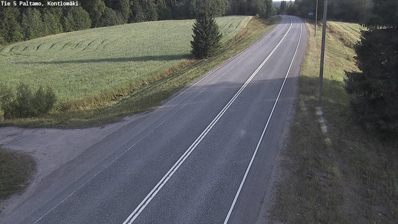 Weather Camera Image Road 5 Paltamo, Kontiomäki, Paltamo, Kainuu