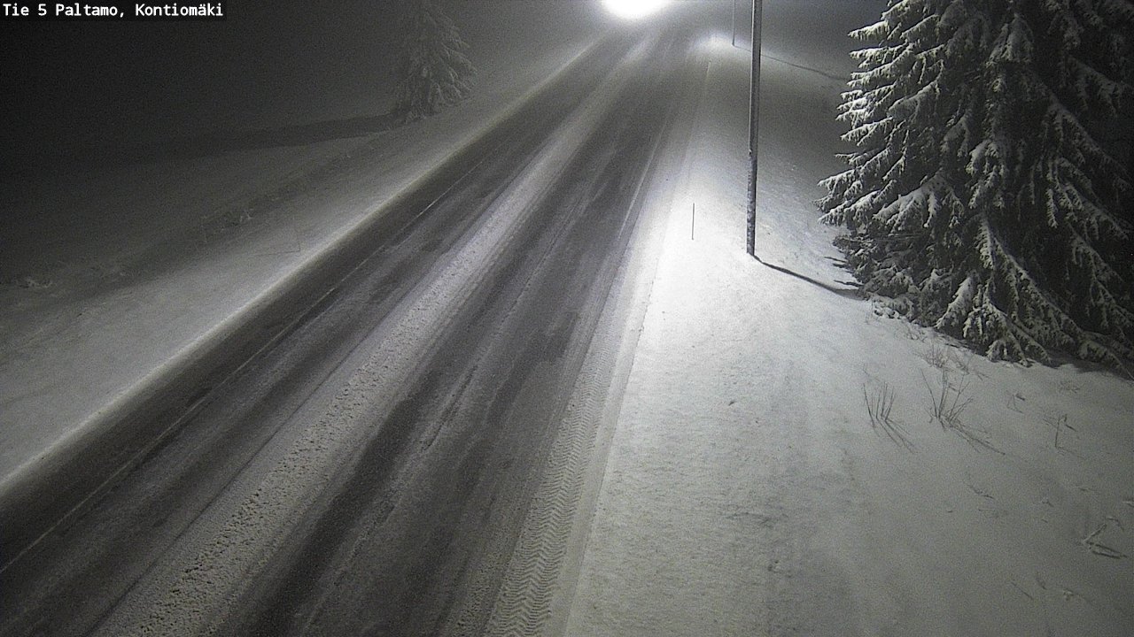 Weather Camera Image Road 5 Paltamo, Kontiomäki, Paltamo, Kainuu