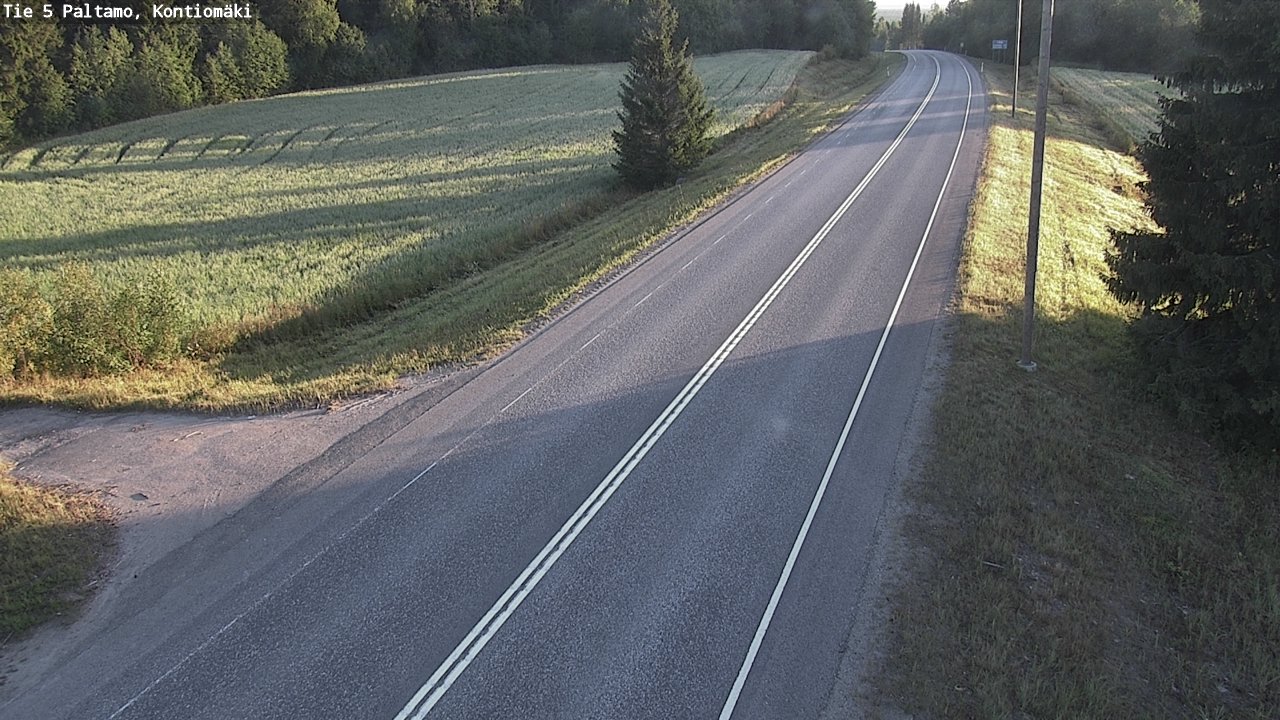 Weather Camera Image Road 5 Paltamo, Kontiomäki, Paltamo, Kainuu