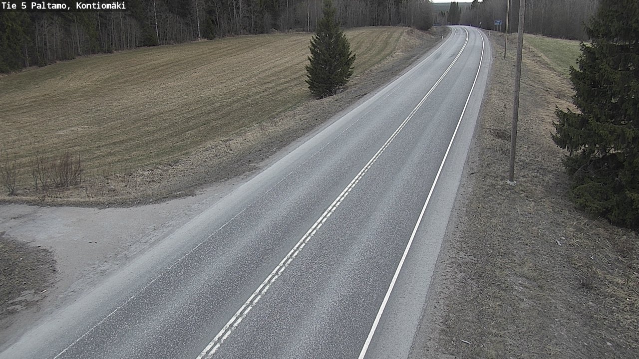 Weather Camera Image Road 5 Paltamo, Kontiomäki, Paltamo, Kainuu