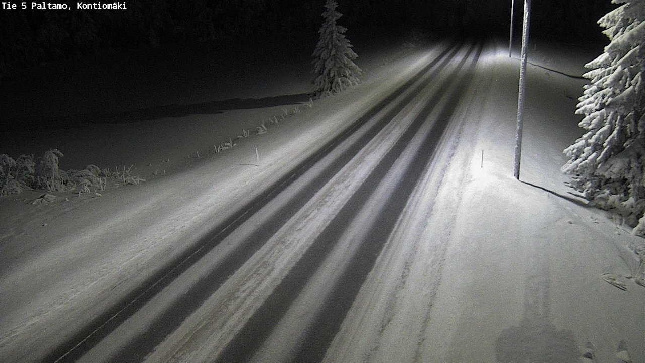 Weather Camera Image Väg 5 Paltamo, Kontiomäki, Paltamo, Kainuu