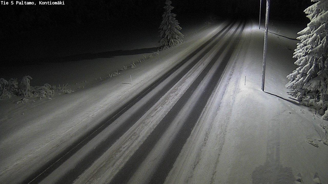 Weather Camera Image Väg 5 Paltamo, Kontiomäki, Paltamo, Kainuu