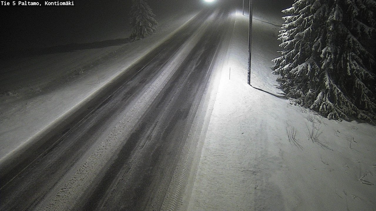 Weather Camera Image Road 5 Paltamo, Kontiomäki, Paltamo, Kainuu
