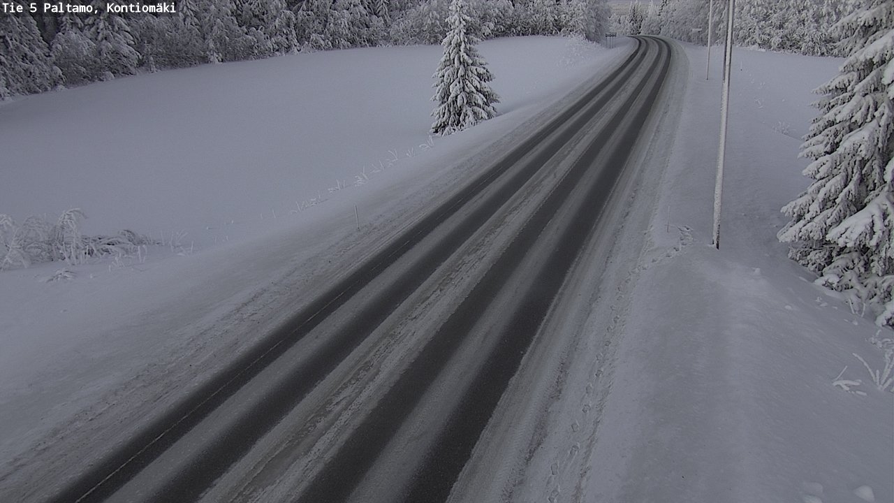 Weather Camera Image Väg 5 Paltamo, Kontiomäki, Paltamo, Kainuu