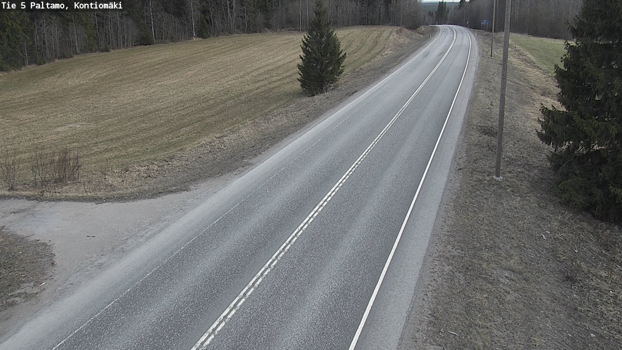 Weather Camera Image Road 5 Paltamo, Kontiomäki, Paltamo, Kainuu