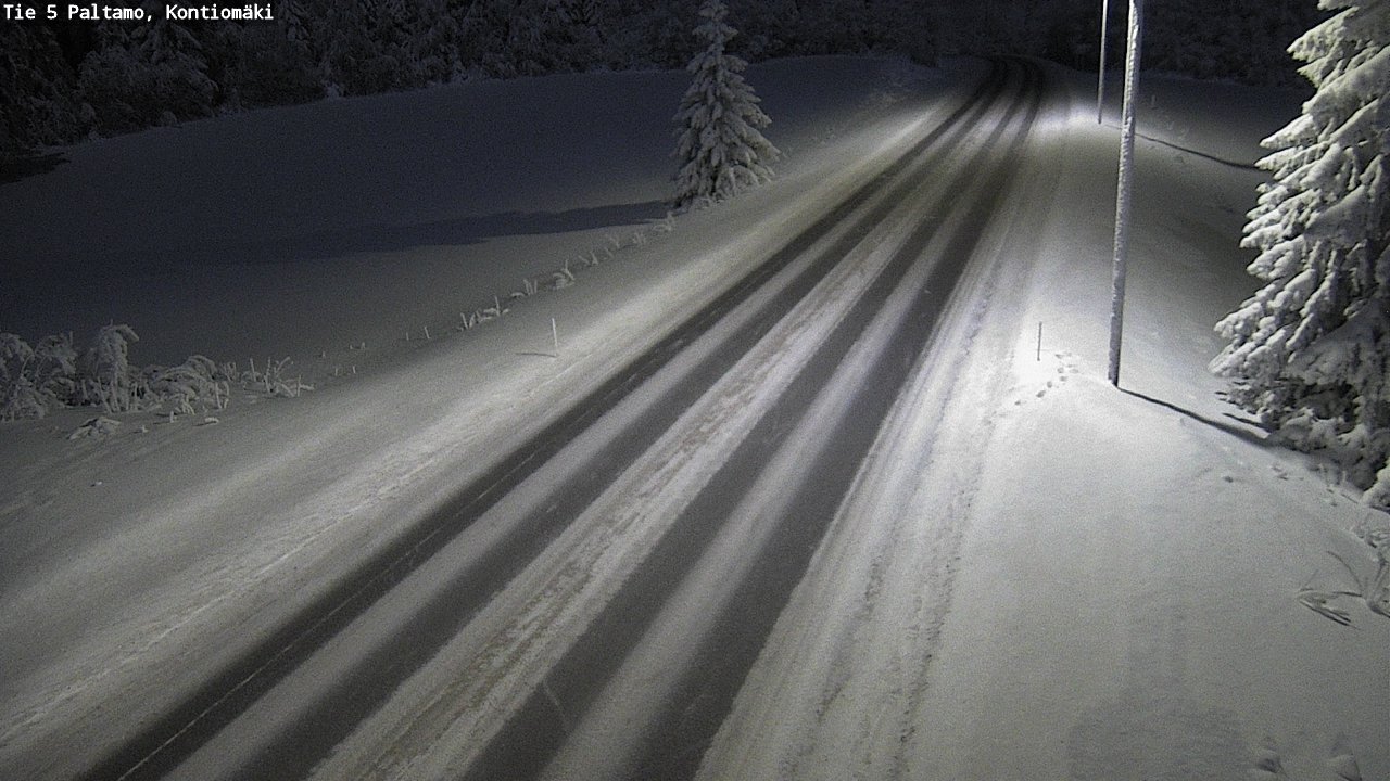 Weather Camera Image Väg 5 Paltamo, Kontiomäki, Paltamo, Kainuu