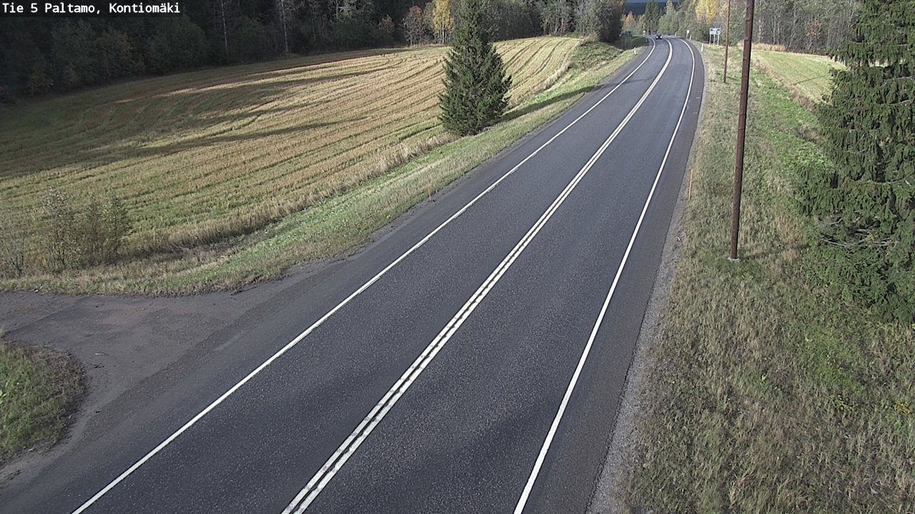 Weather Camera Image Road 5 Paltamo, Kontiomäki, Paltamo, Kainuu