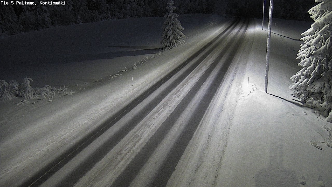 Weather Camera Image Väg 5 Paltamo, Kontiomäki, Paltamo, Kainuu