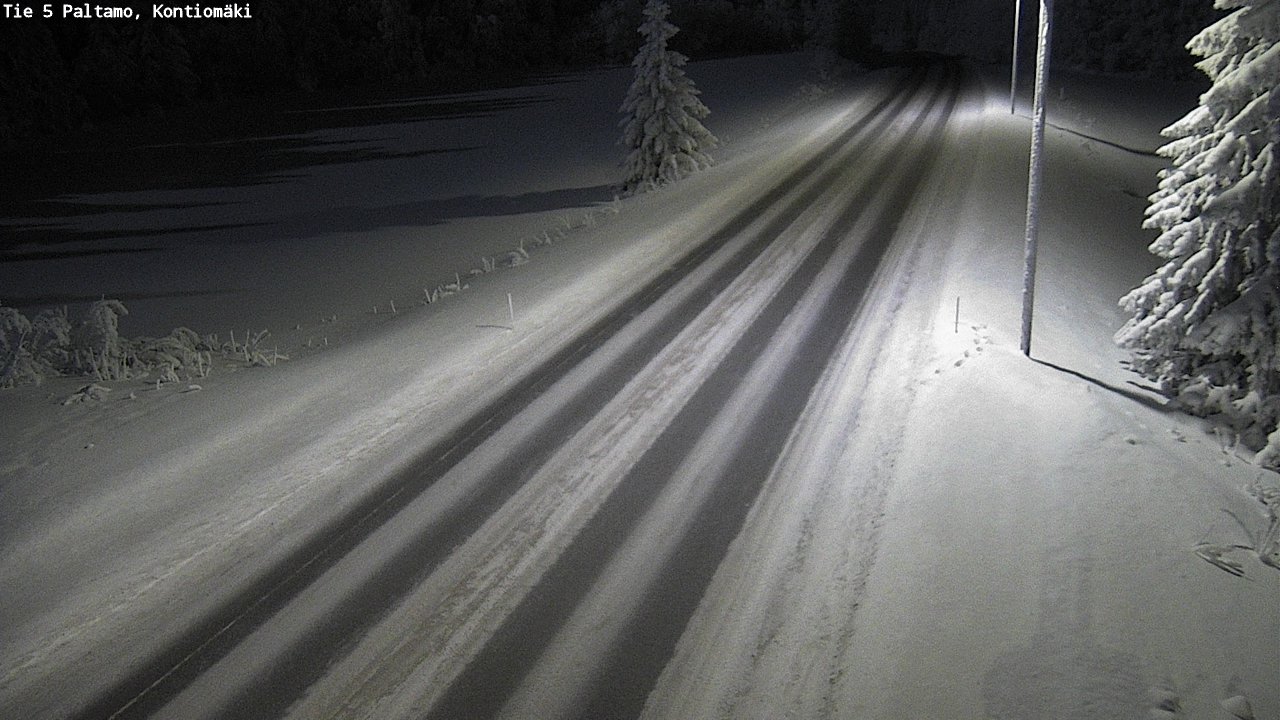 Weather Camera Image Road 5 Paltamo, Kontiomäki, Paltamo, Kainuu