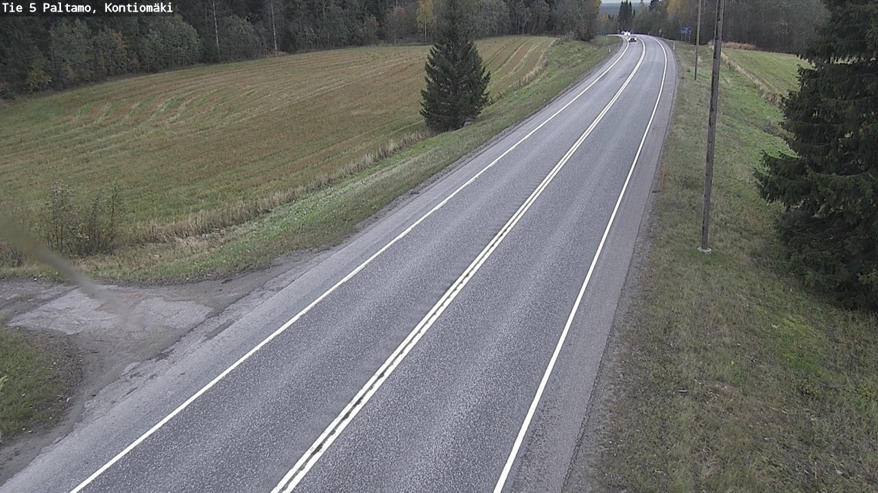Weather Camera Image Road 5 Paltamo, Kontiomäki, Paltamo, Kainuu