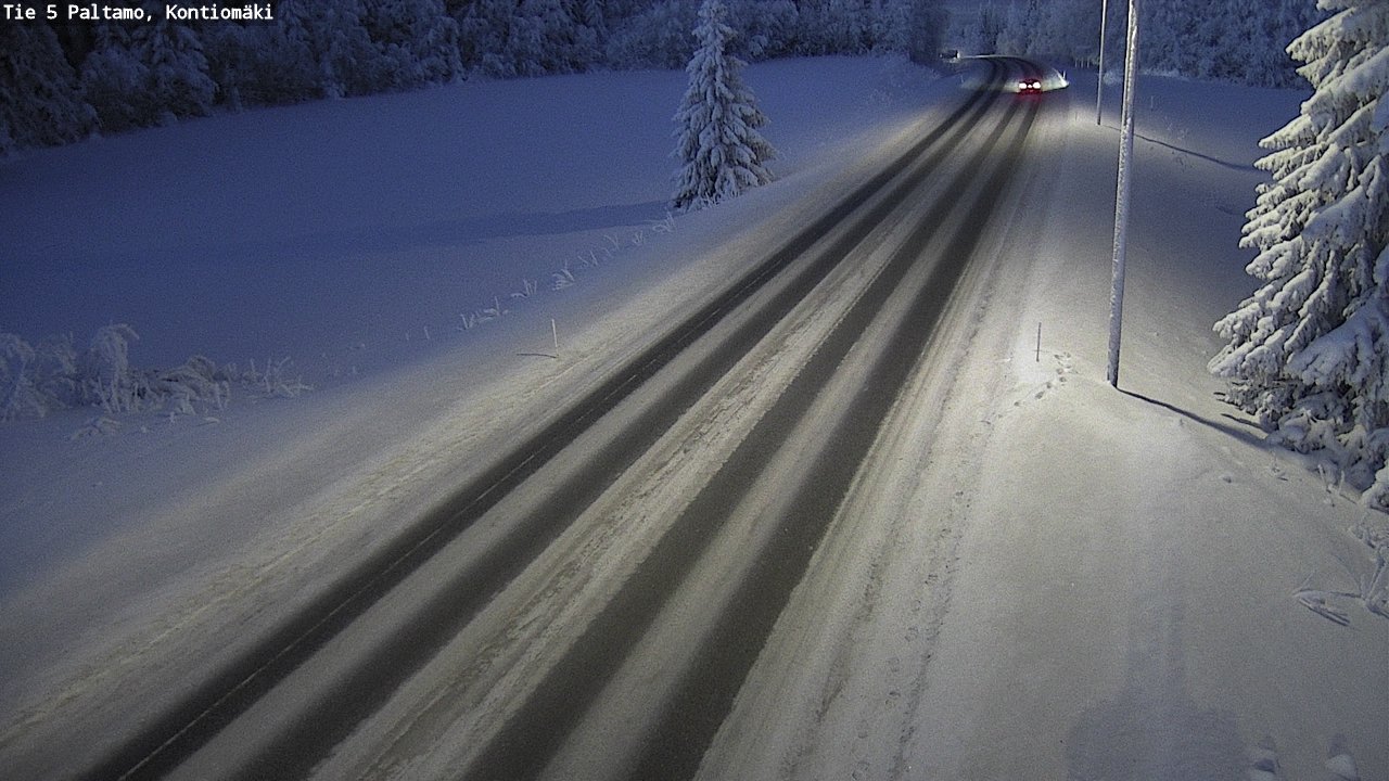 Weather Camera Image Väg 5 Paltamo, Kontiomäki, Paltamo, Kainuu