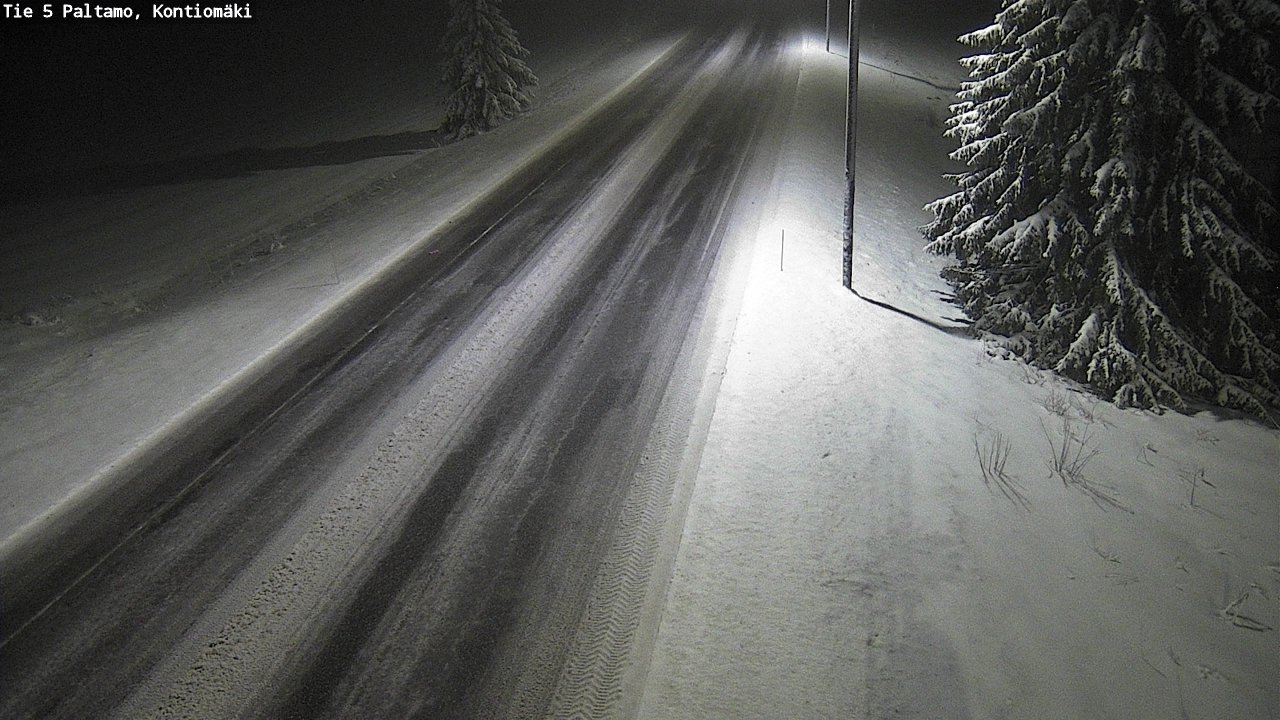 Weather Camera Image Road 5 Paltamo, Kontiomäki, Paltamo, Kainuu