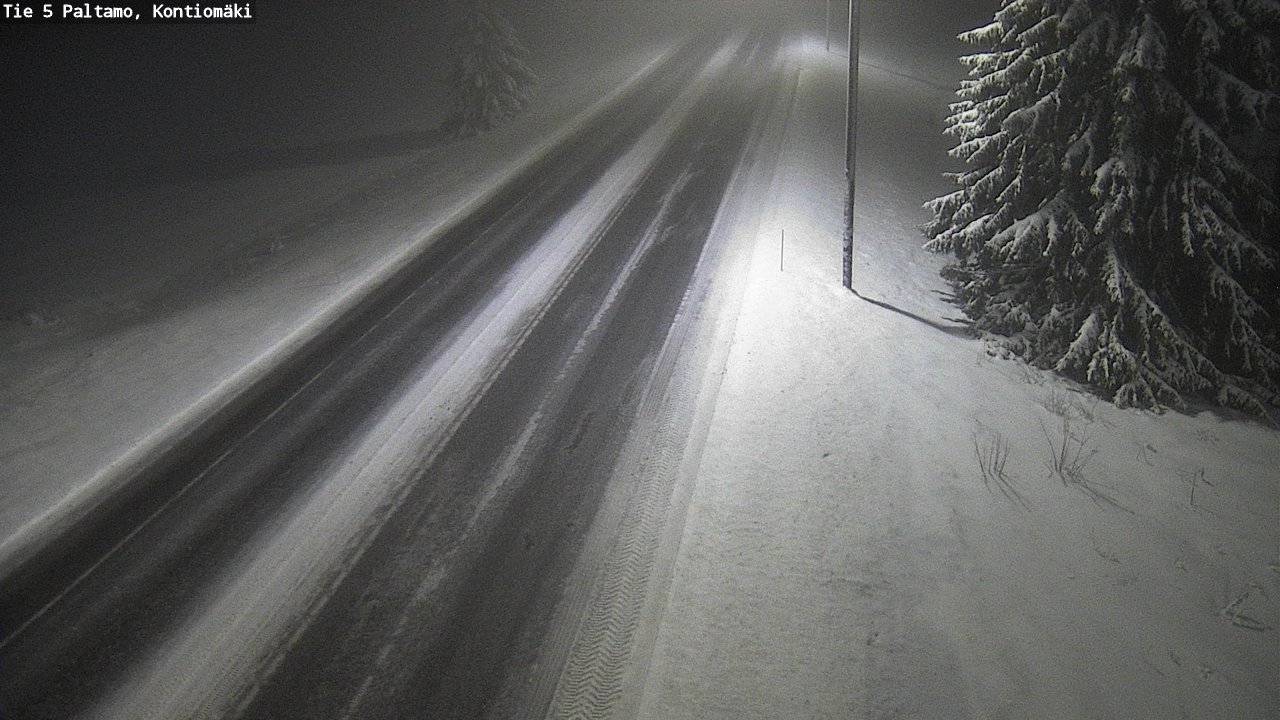 Weather Camera Image Road 5 Paltamo, Kontiomäki, Paltamo, Kainuu