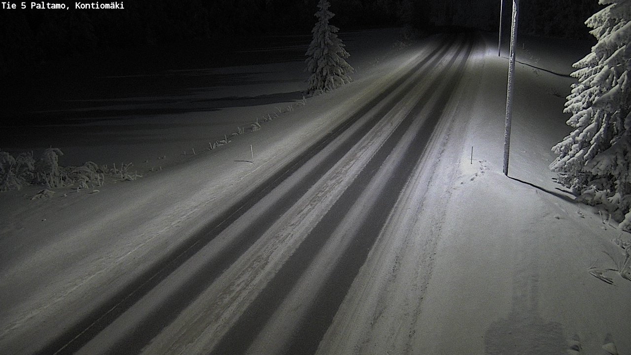 Weather Camera Image Road 5 Paltamo, Kontiomäki, Paltamo, Kainuu