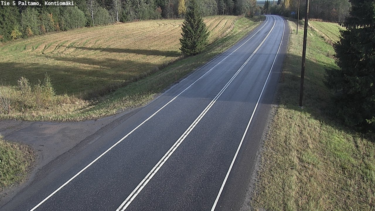 Weather Camera Image Road 5 Paltamo, Kontiomäki, Paltamo, Kainuu