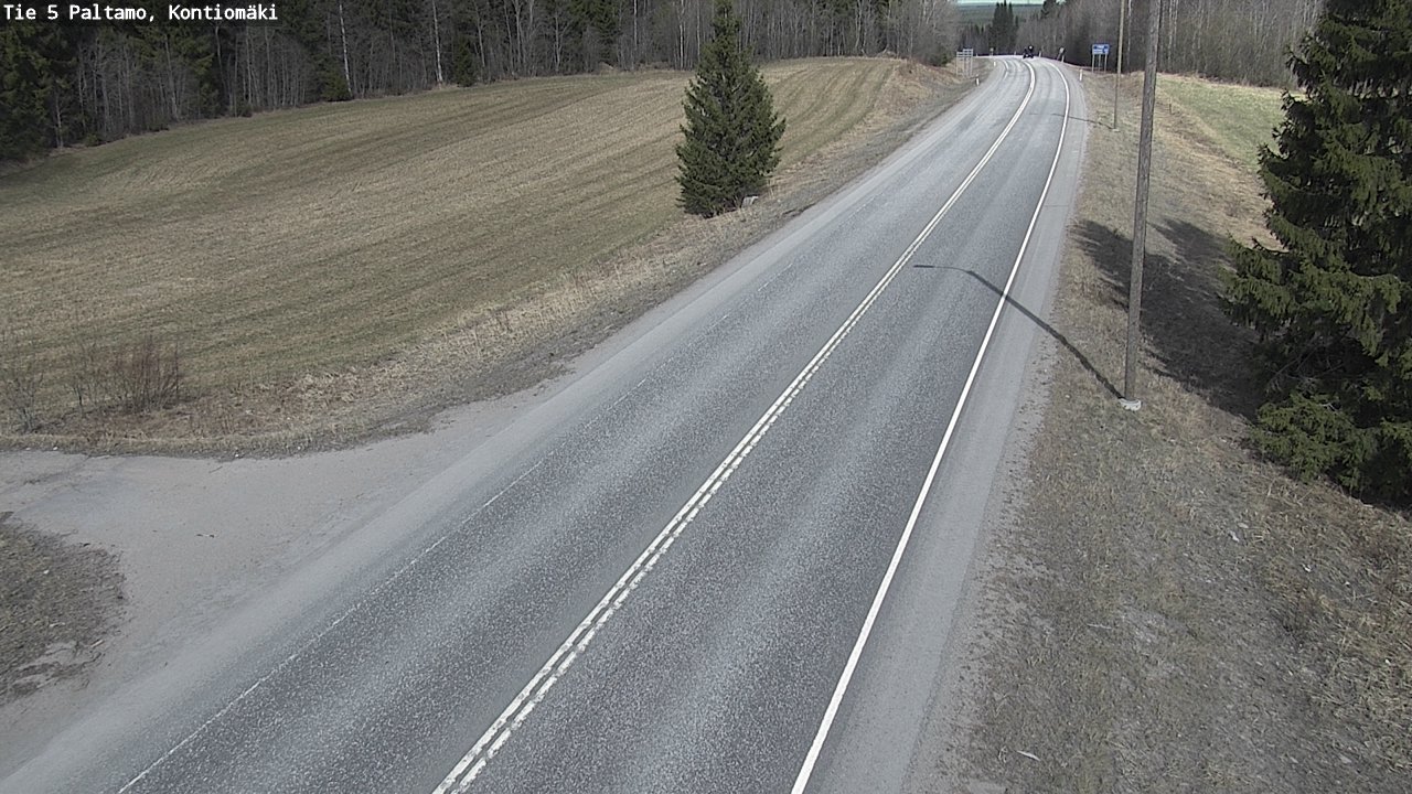 Weather Camera Image Road 5 Paltamo, Kontiomäki, Paltamo, Kainuu