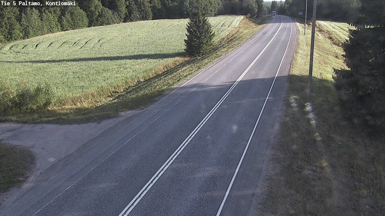 Weather Camera Image Road 5 Paltamo, Kontiomäki, Paltamo, Kainuu
