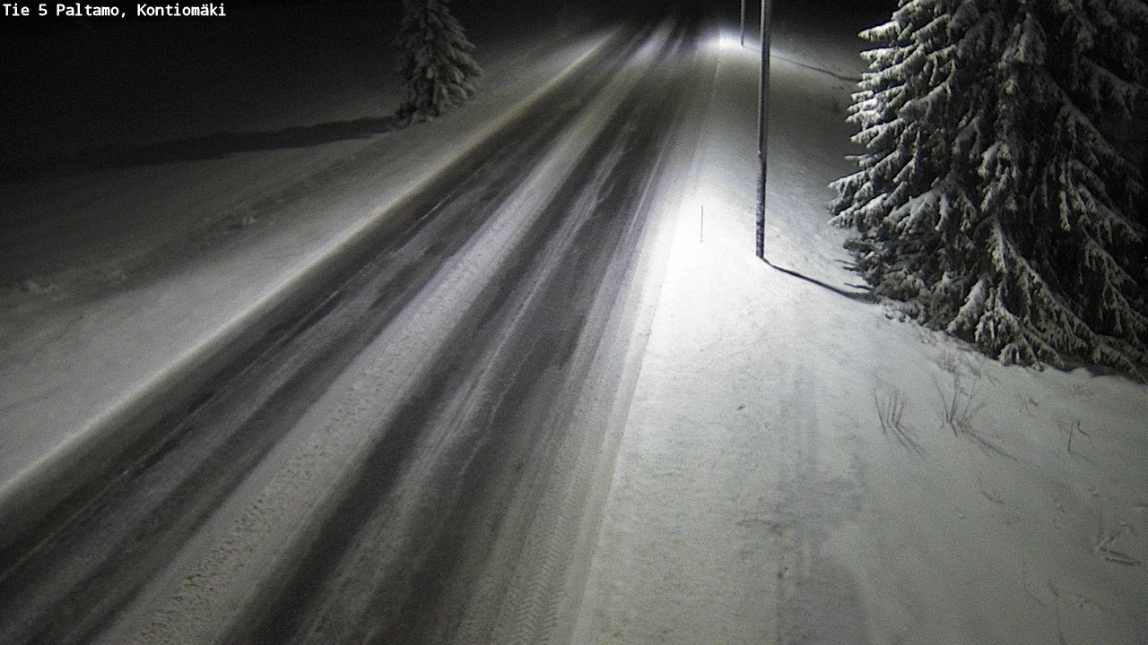 Weather Camera Image Road 5 Paltamo, Kontiomäki, Paltamo, Kainuu