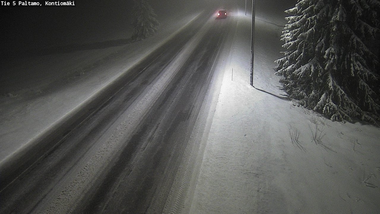 Weather Camera Image Road 5 Paltamo, Kontiomäki, Paltamo, Kainuu