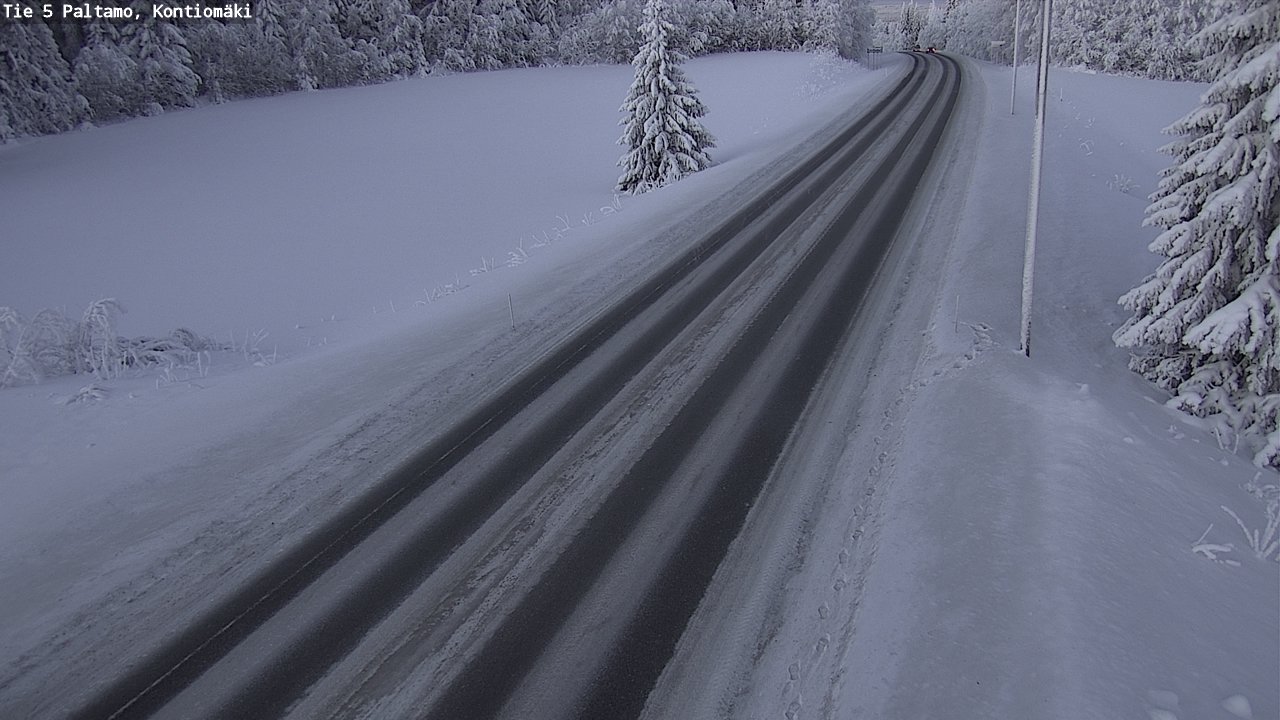Weather Camera Image Väg 5 Paltamo, Kontiomäki, Paltamo, Kainuu