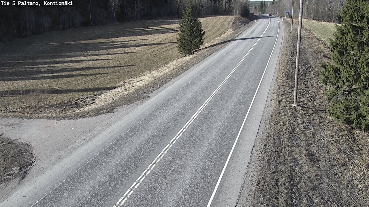 Weather Camera Image Road 5 Paltamo, Kontiomäki, Paltamo, Kainuu