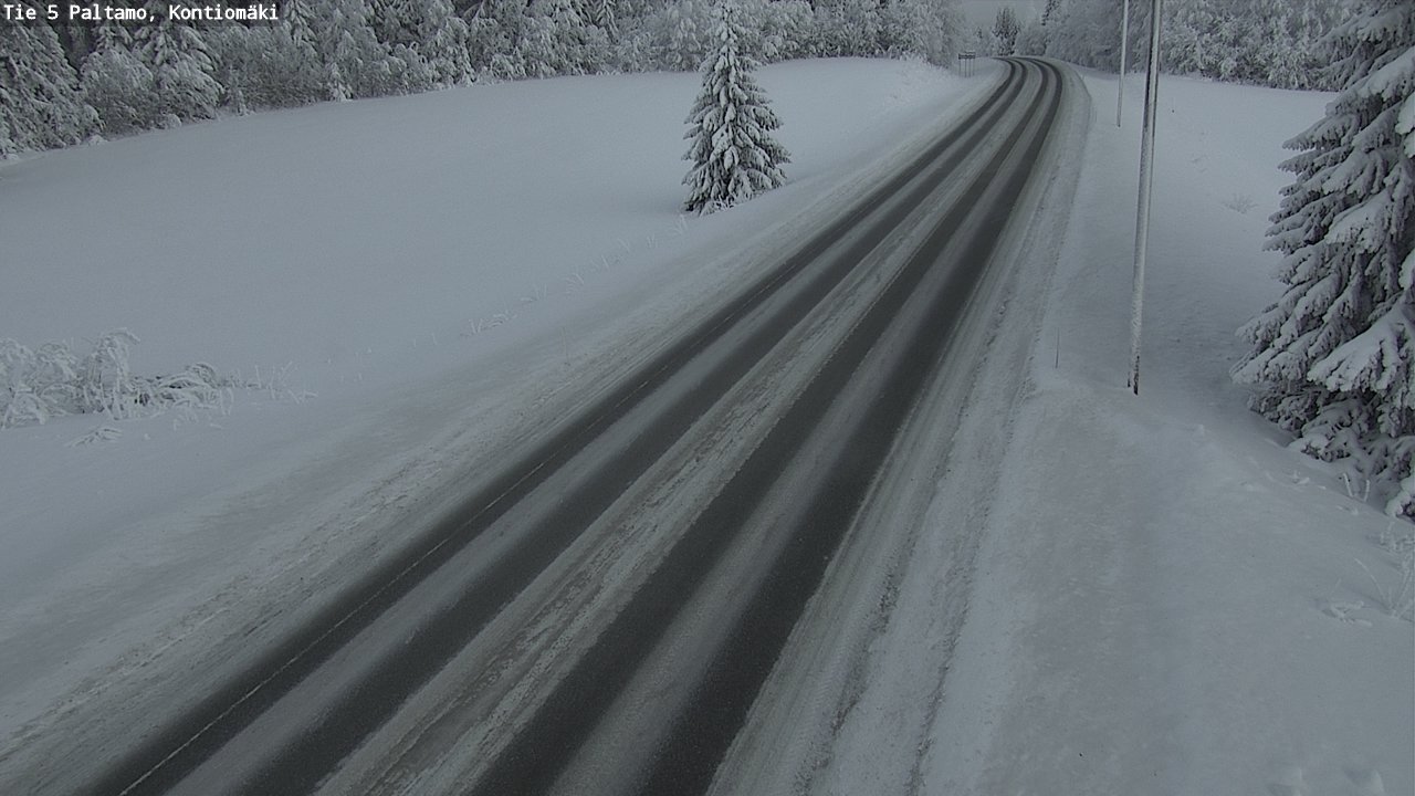 Weather Camera Image Väg 5 Paltamo, Kontiomäki, Paltamo, Kainuu