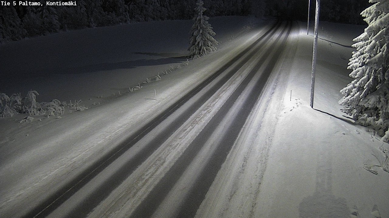 Weather Camera Image Väg 5 Paltamo, Kontiomäki, Paltamo, Kainuu