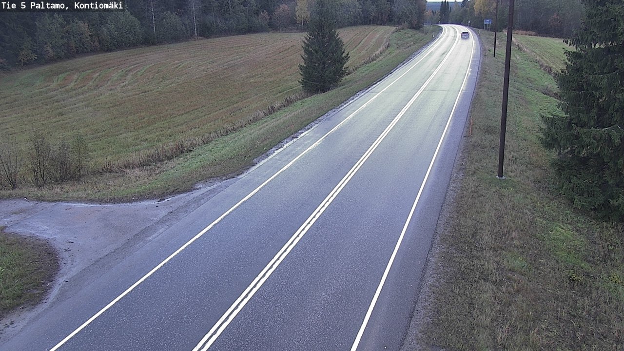 Weather Camera Image Road 5 Paltamo, Kontiomäki, Paltamo, Kainuu