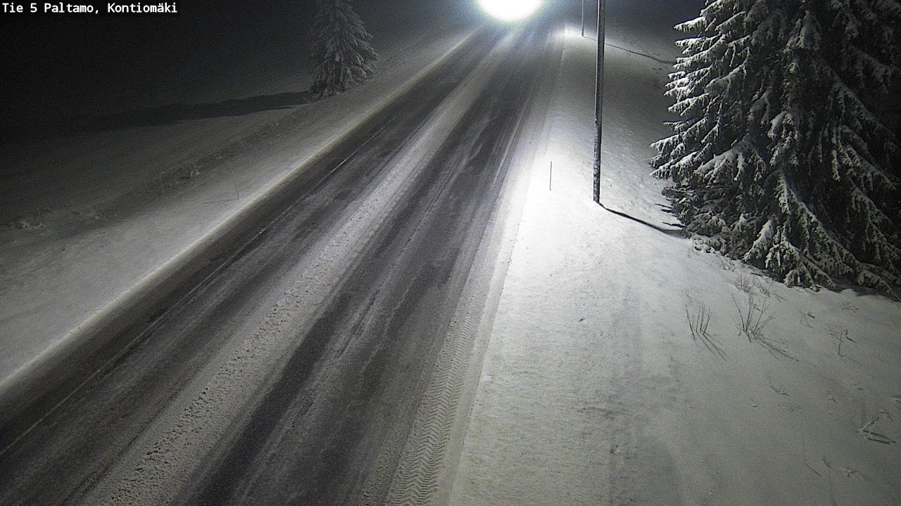 Weather Camera Image Road 5 Paltamo, Kontiomäki, Paltamo, Kainuu