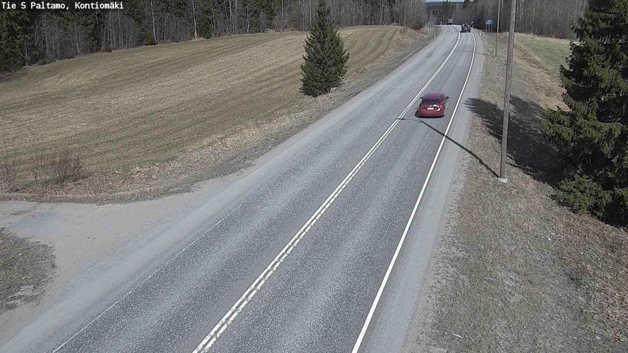 Weather Camera Image Road 5 Paltamo, Kontiomäki, Paltamo, Kainuu